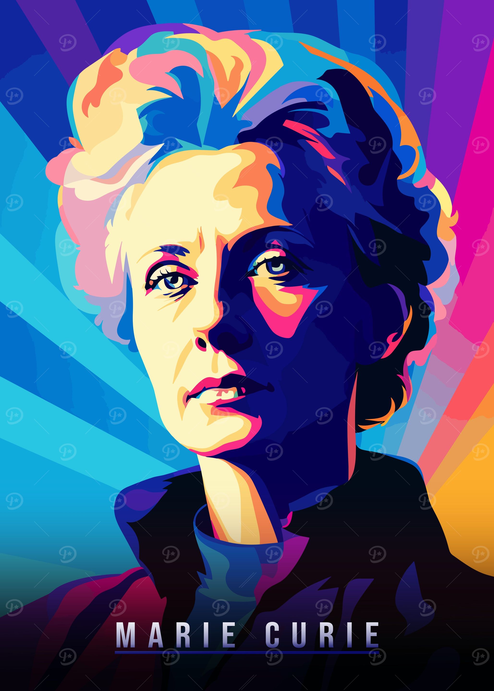 Curie WPAP Popart