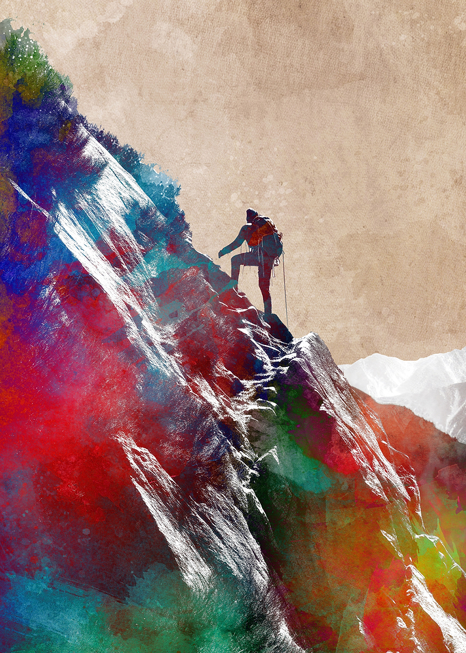 Mountaineer sport art