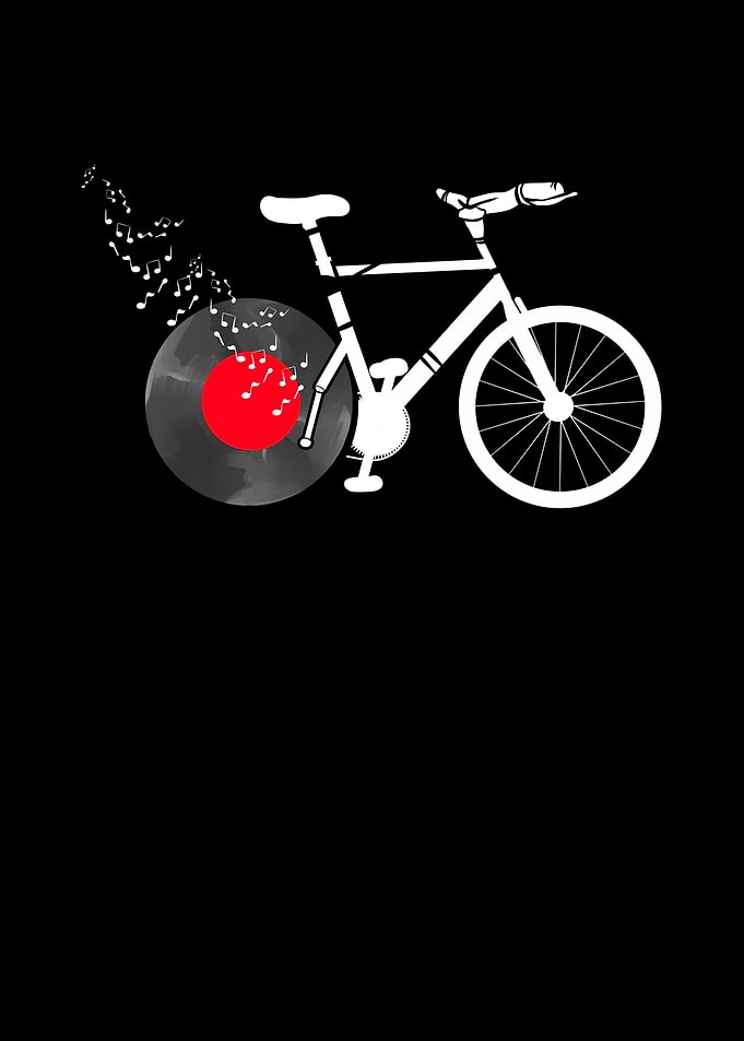Music Vinyl Bike Cycle