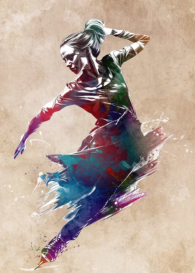 Figure skating sport art