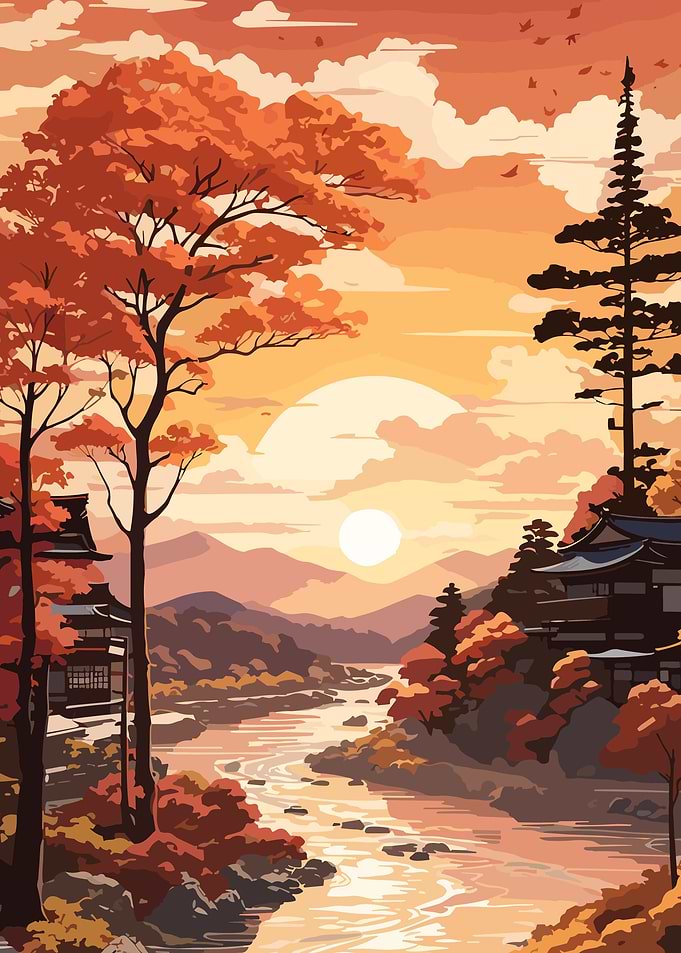 nature sunset mountain