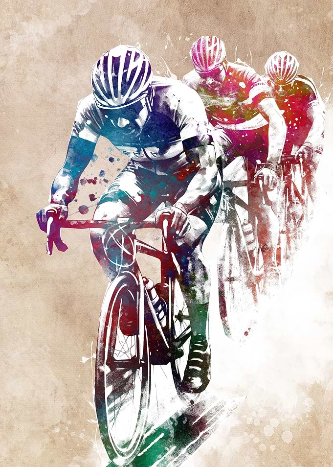Bikers sport art