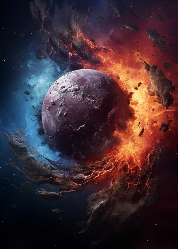 Planetary collision