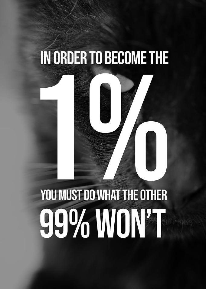 Become the 1 percent