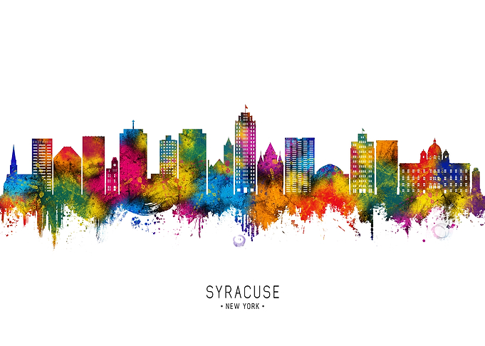 Syracuse New York Skyline