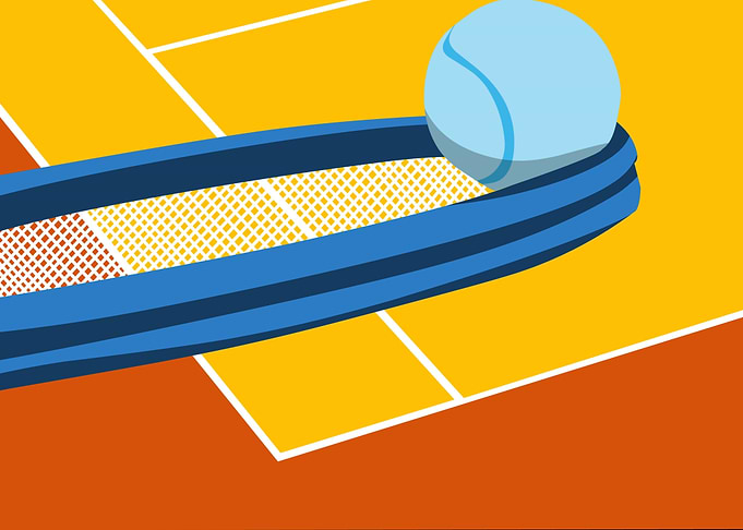 ball in racket