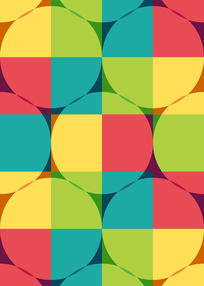 Colorful Geometric Pop Art