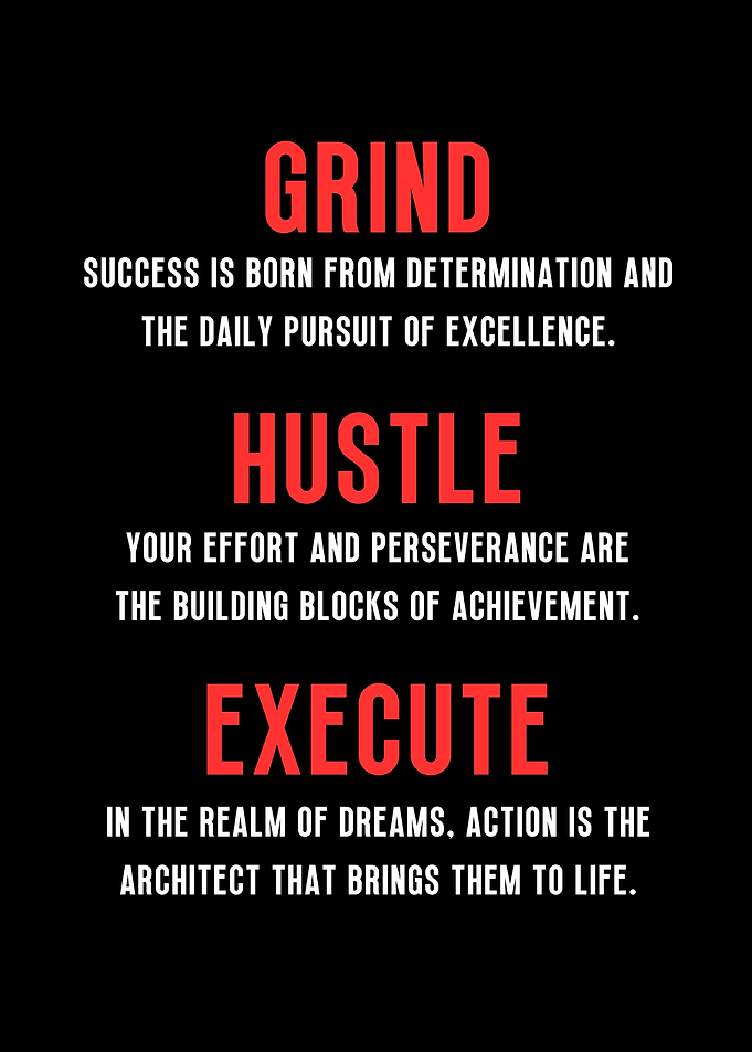 Grind Hustle Execute