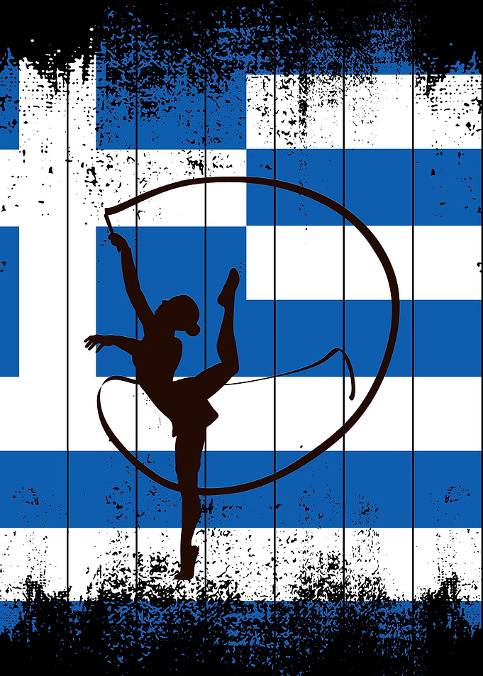 Greek girl gymnast with