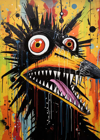 Abstract Painting Bird