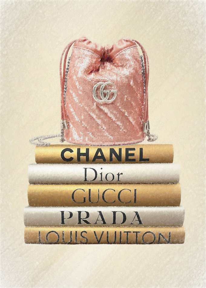 Stack of fashion books