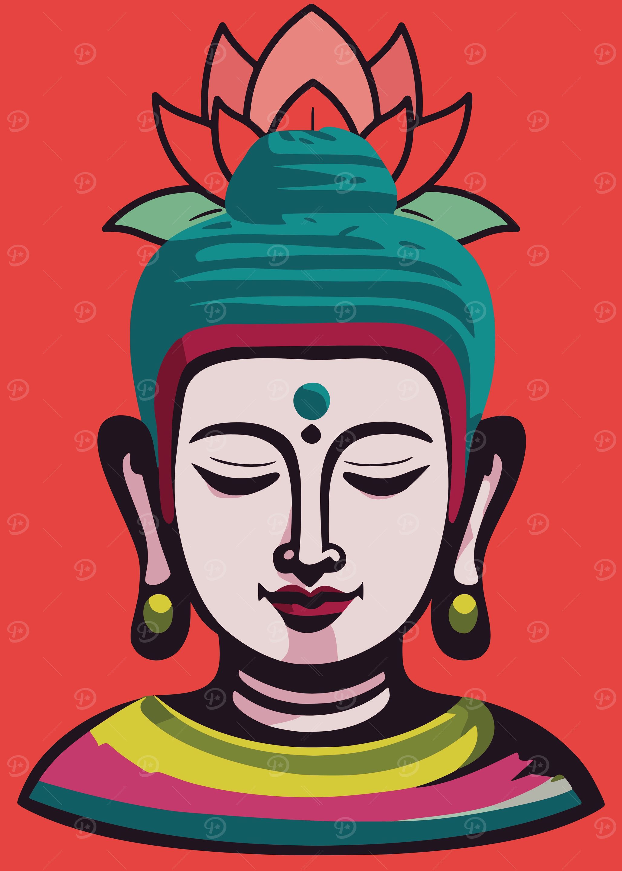Sacred minimal Buddha