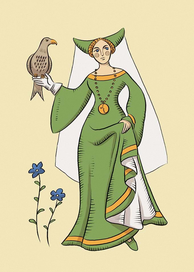 The lady and her hawk