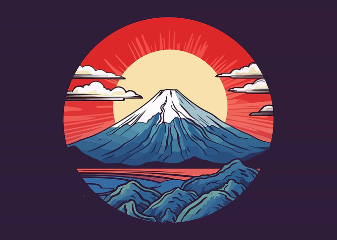 Mountain Jaoanese Art