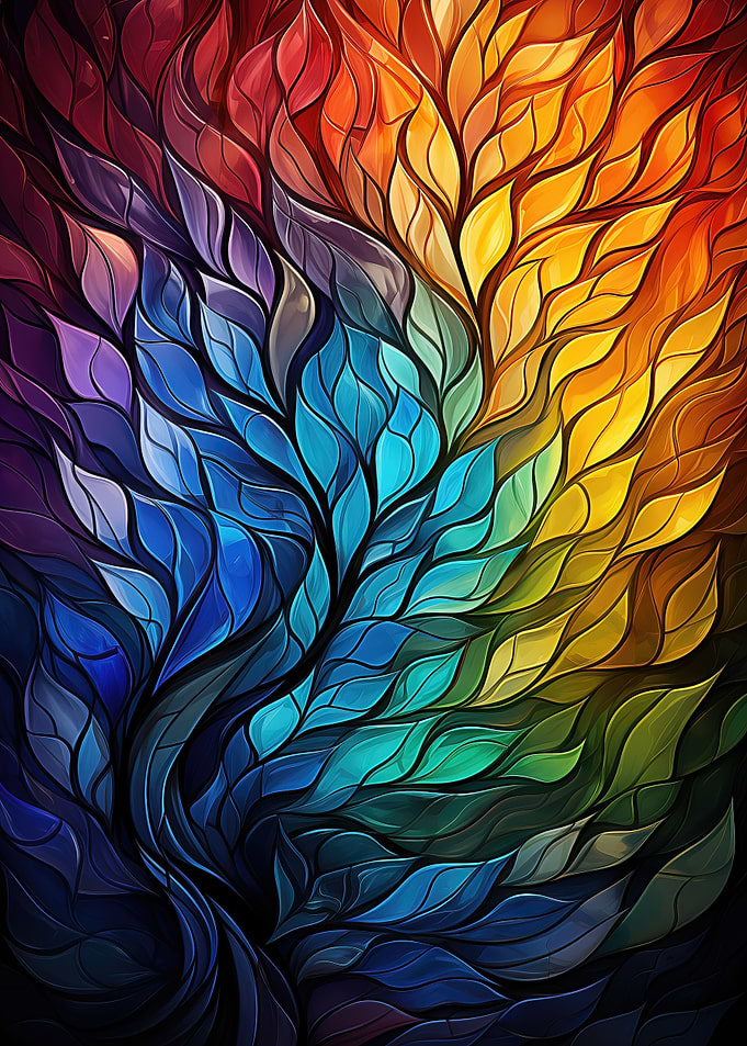 Stained Glass Tree