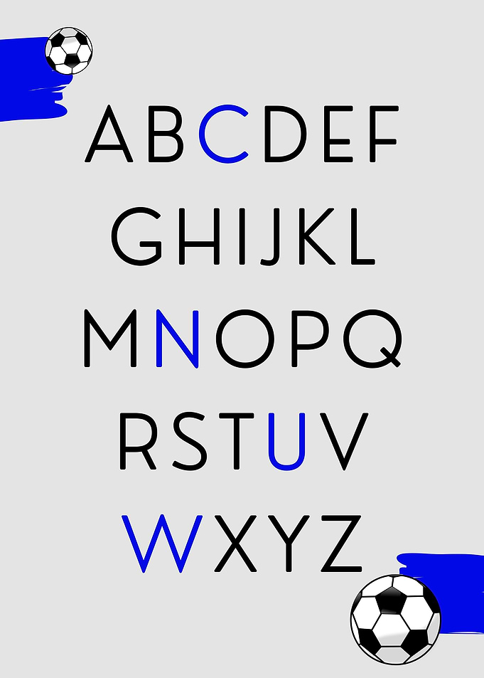 football fan alphabet
