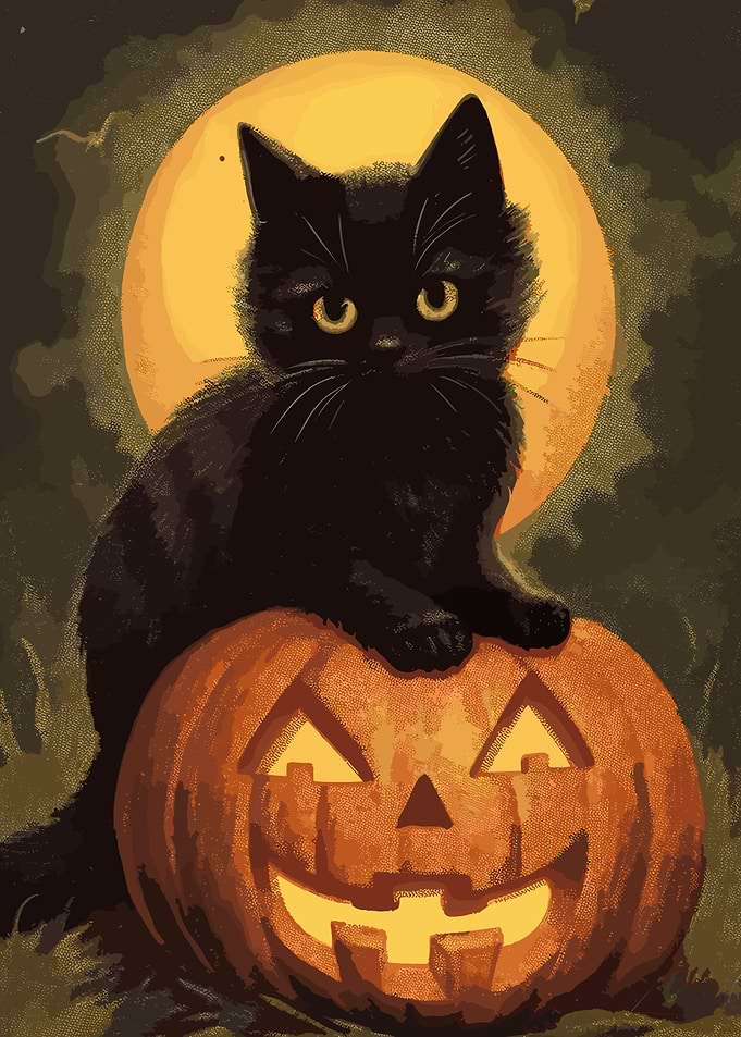 Halloween Black Cat