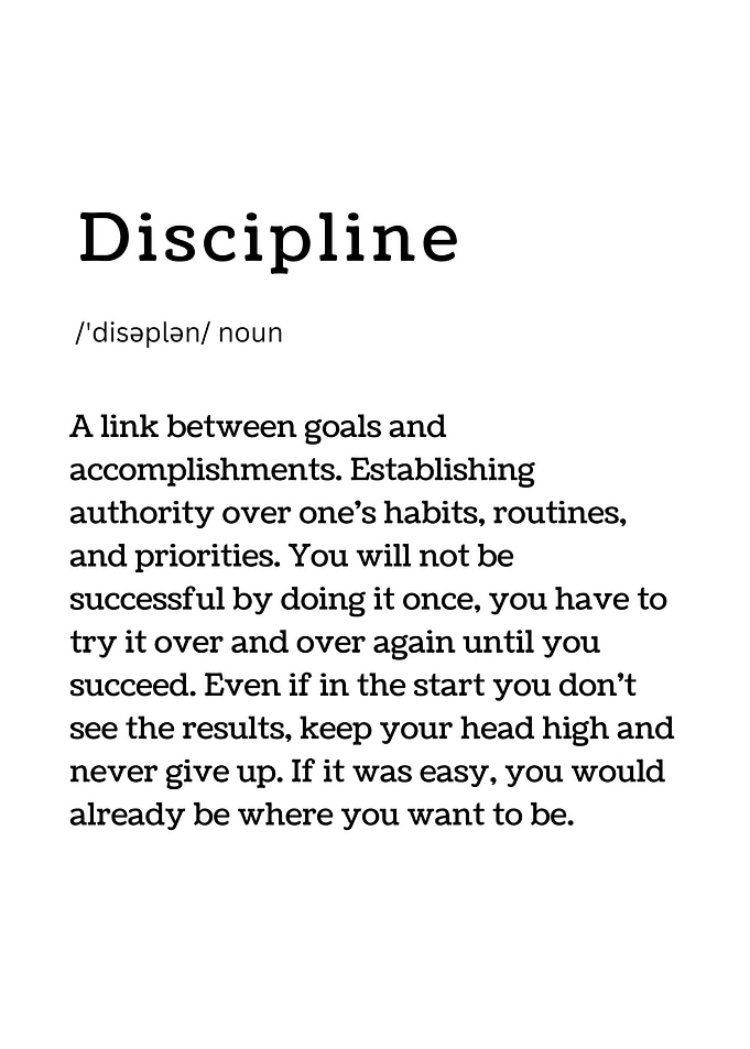 Discipline