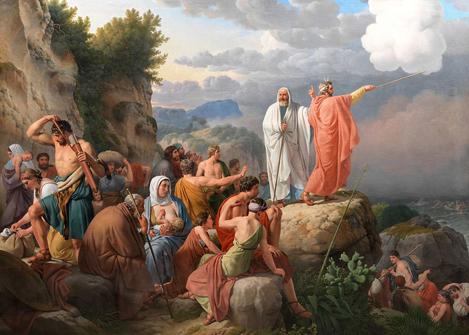 Moses leaves the Red Sea
