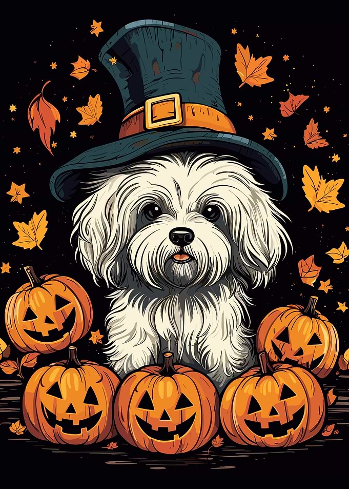 Cute Dog Halloween