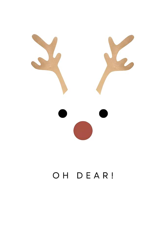 Minimalist Reindeer