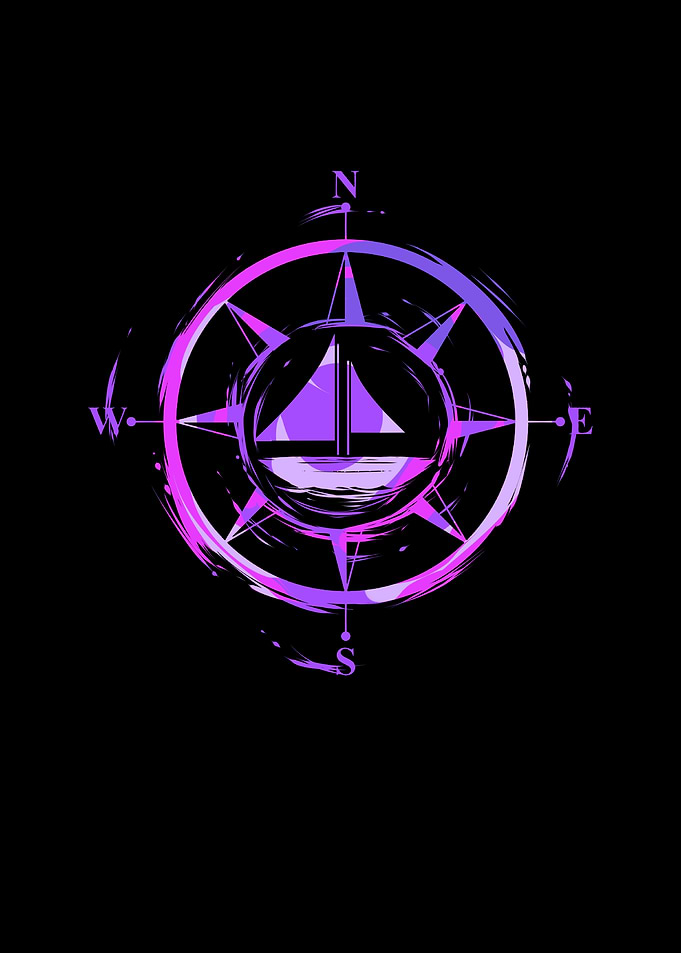 Sailing Compass Girl Sail