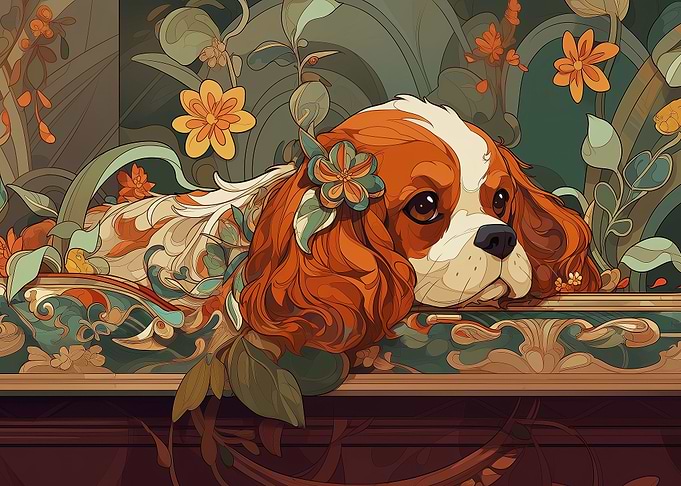 Cavalier Art Nouveau style