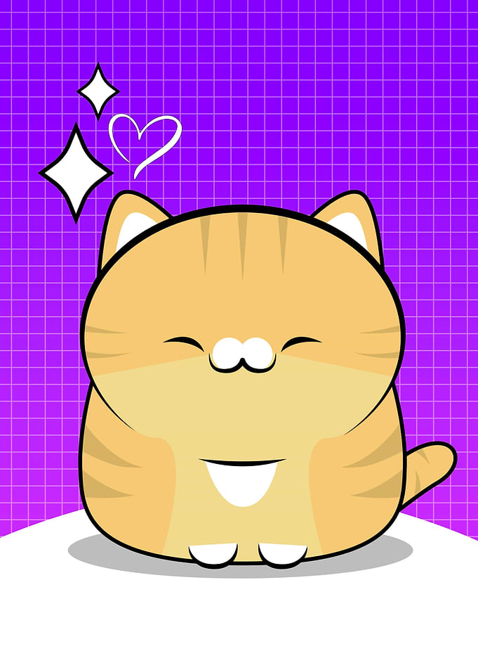 cat cartoon kawaii