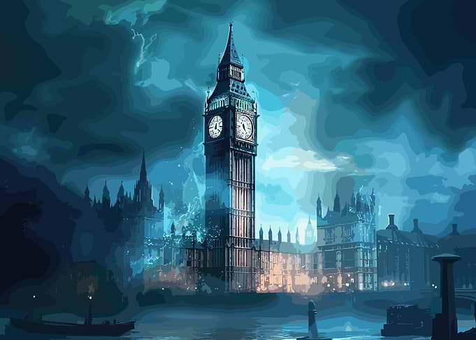London Stormy Day