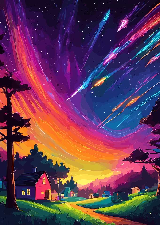 Night sky stars space