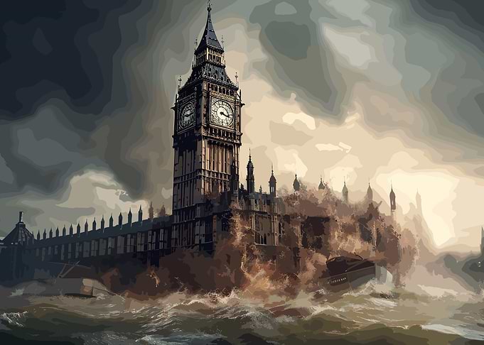 London Stormy Day