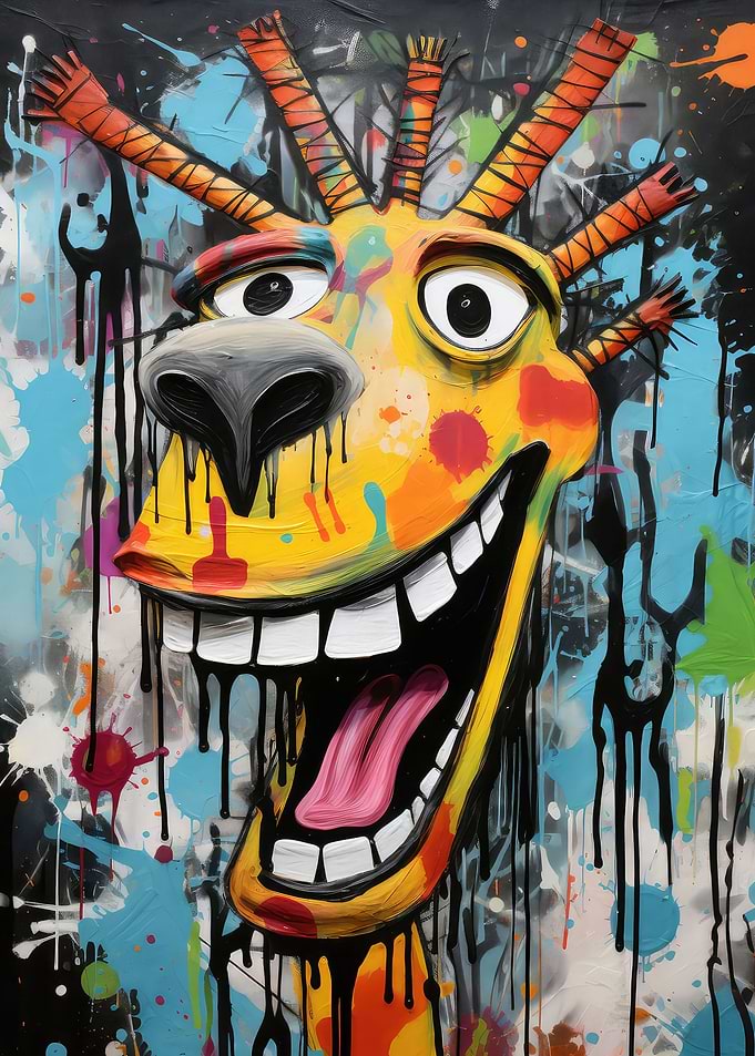 Bright Graffiti Street Art