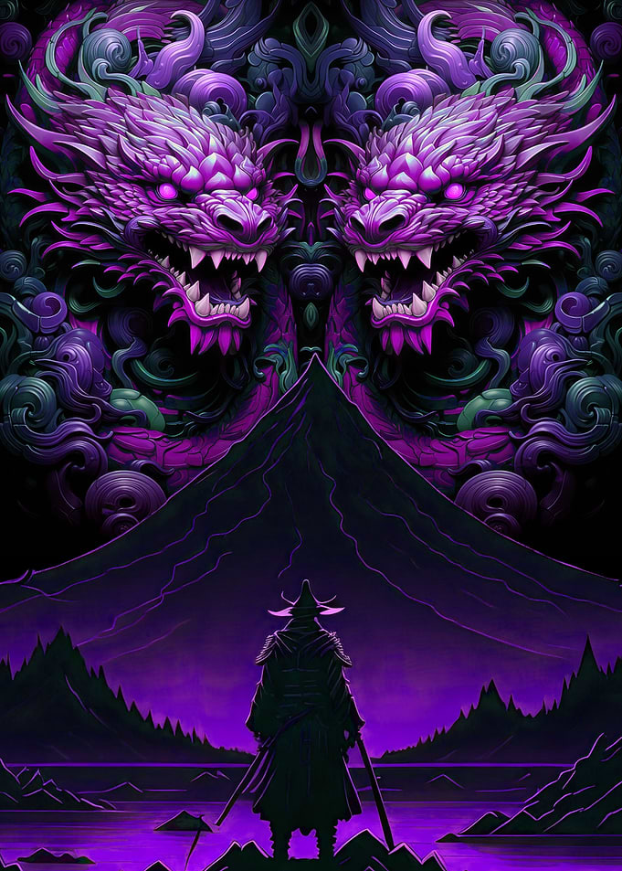 SAMURAI AND DRAGON