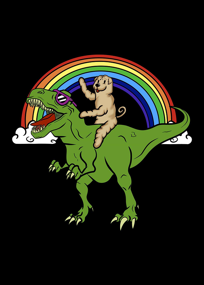 Shar Pei T Rex Dinosaur
