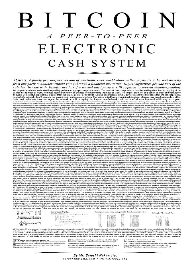 Bitcoin White Paper