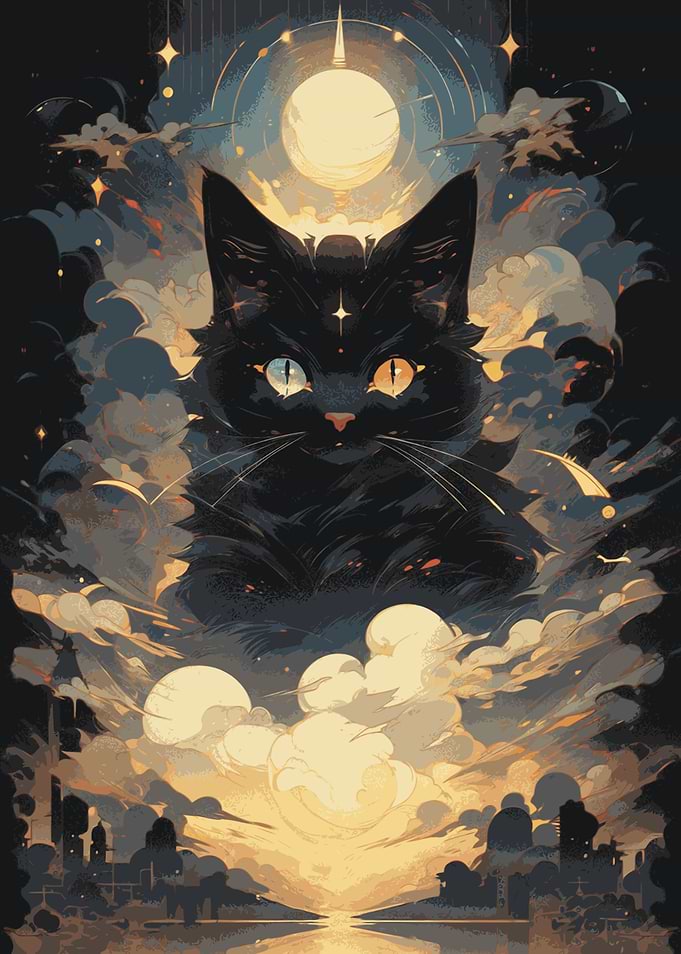 Celestial Feline Explorer