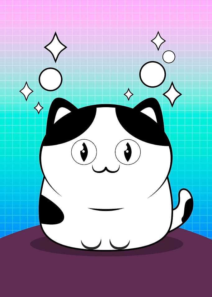 cat cartoon kawaii