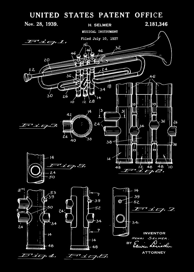 1939 Trumpet Patent
