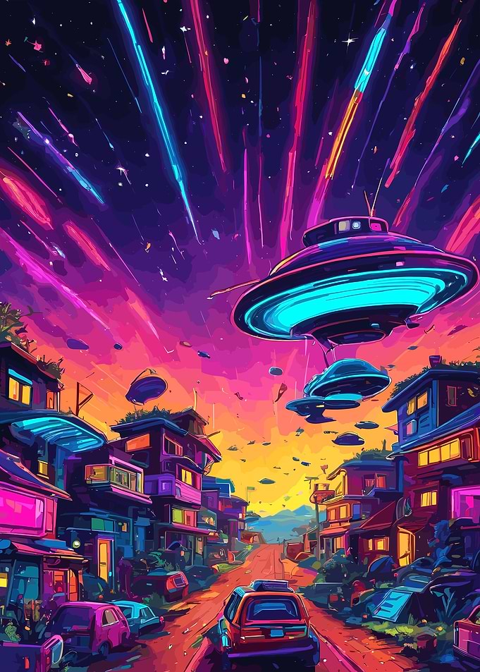 Night sky stars space