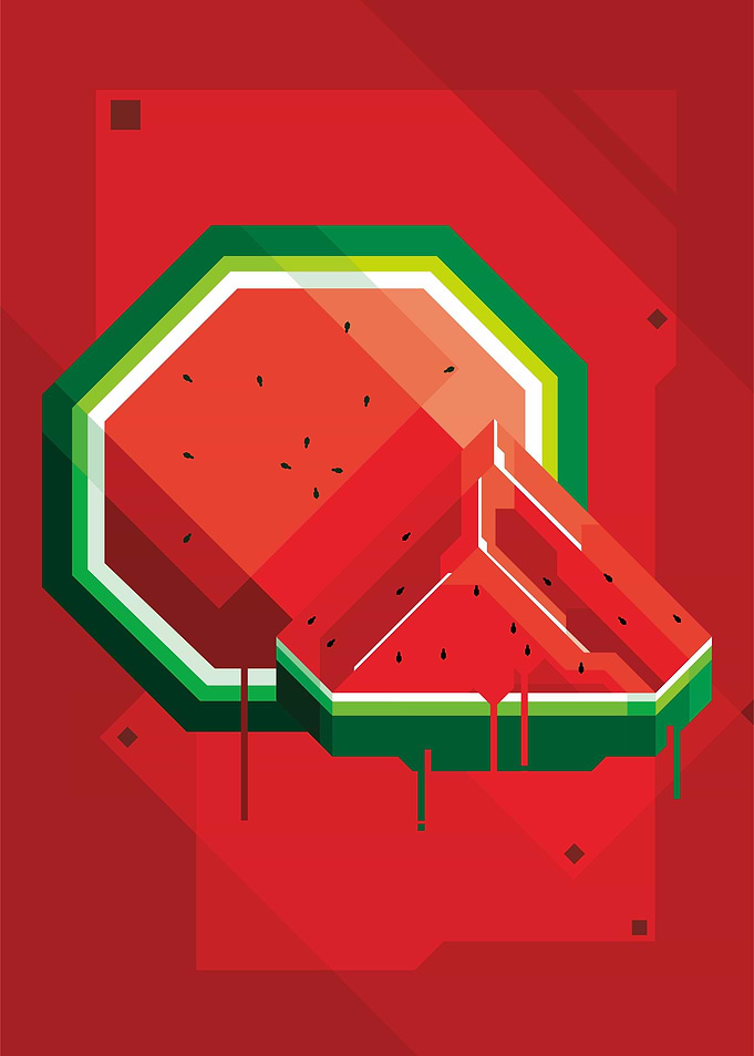 SQUARE WATERMELON DRIP