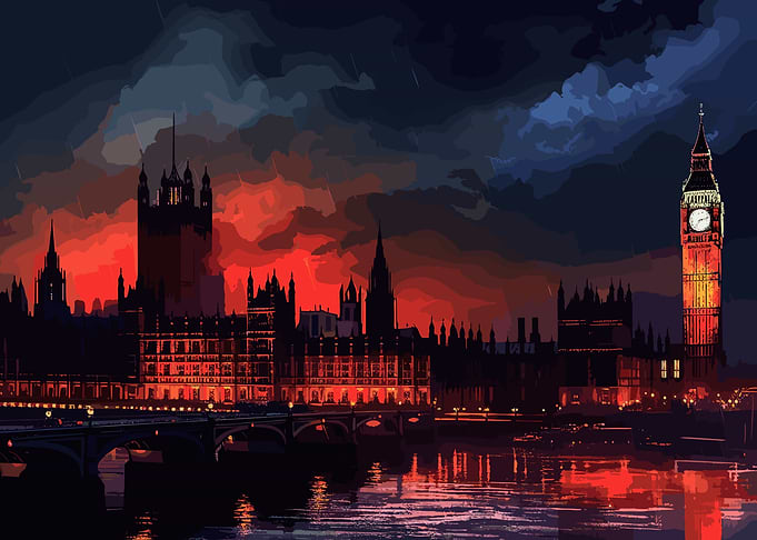 London Stormy Day