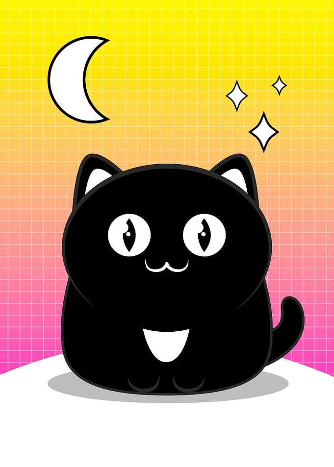 cat cartoon kawaii