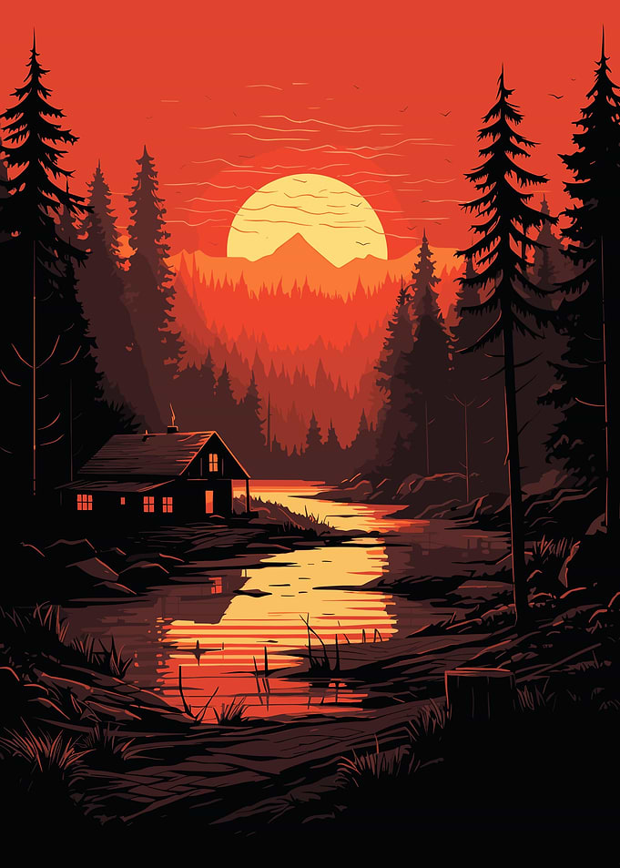 Little Hut in Forest