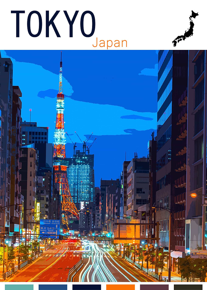 TOKYO TRAVEL POSTER