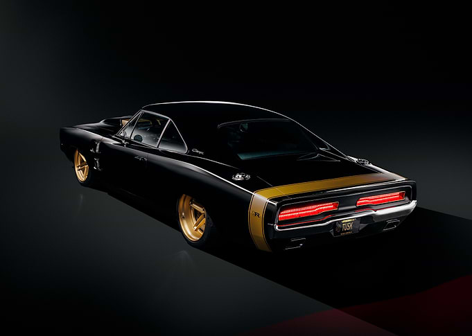 Black dodge charger
