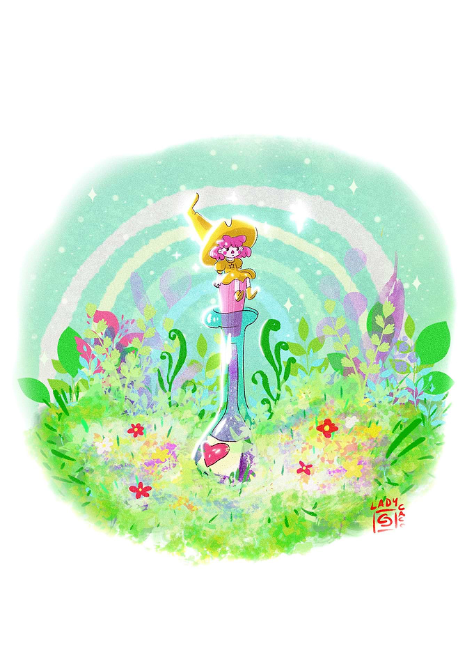 Sorciere en fleur