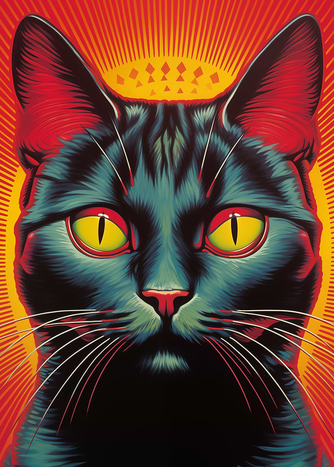 Black Space Cat
