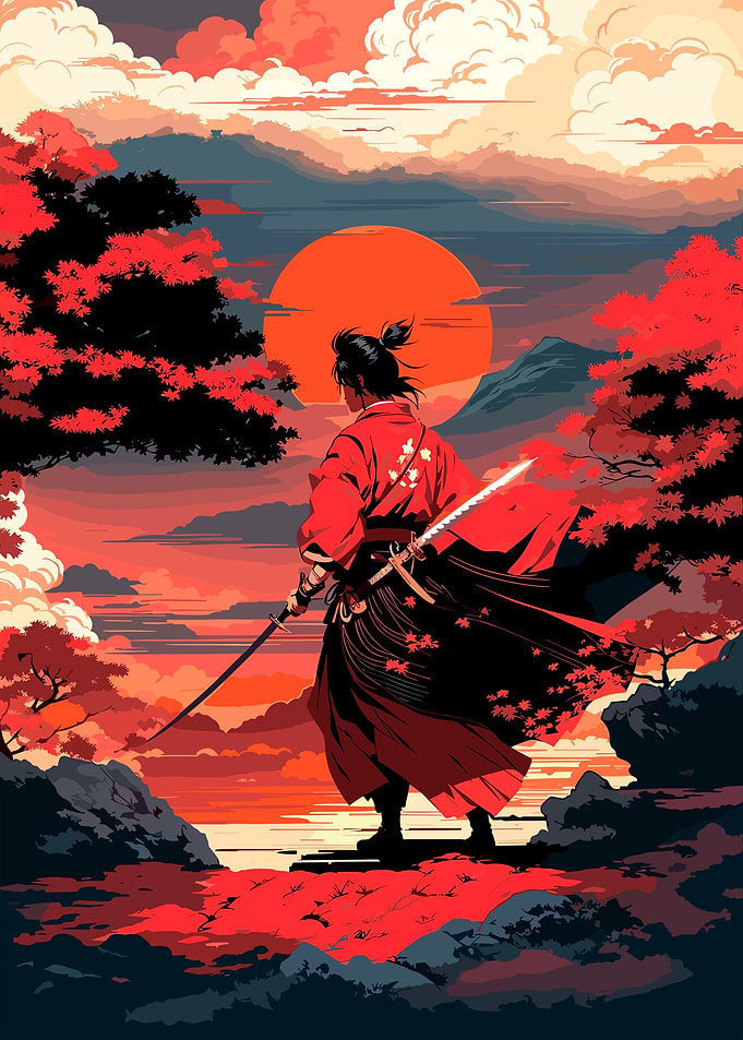 Japanese warrior samurai