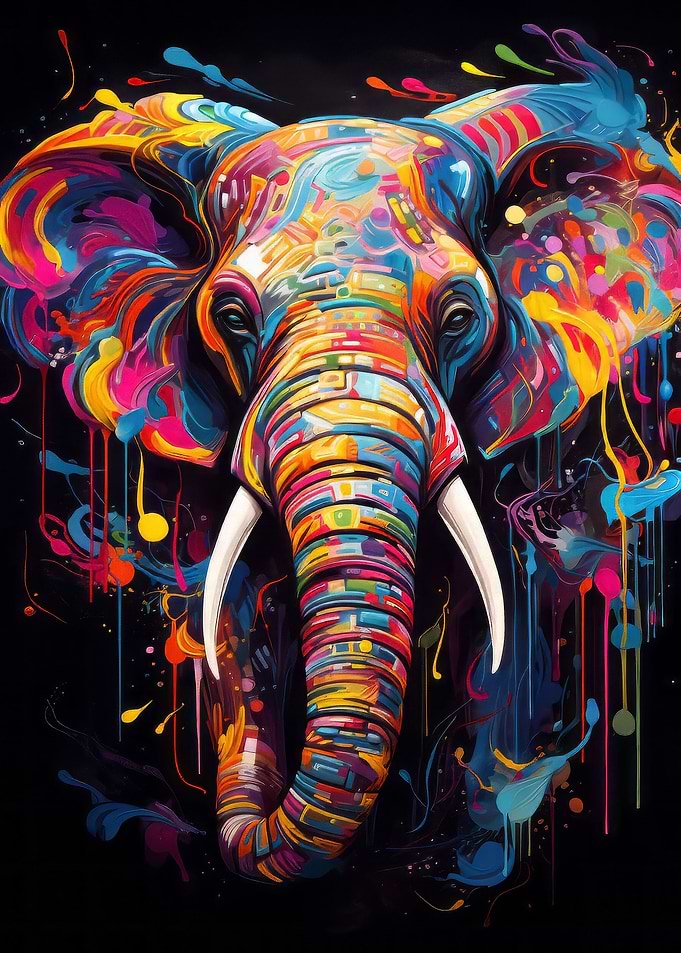 Elephant Abstract
