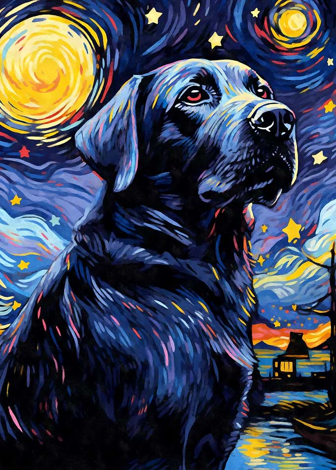 Labrador Starry Night